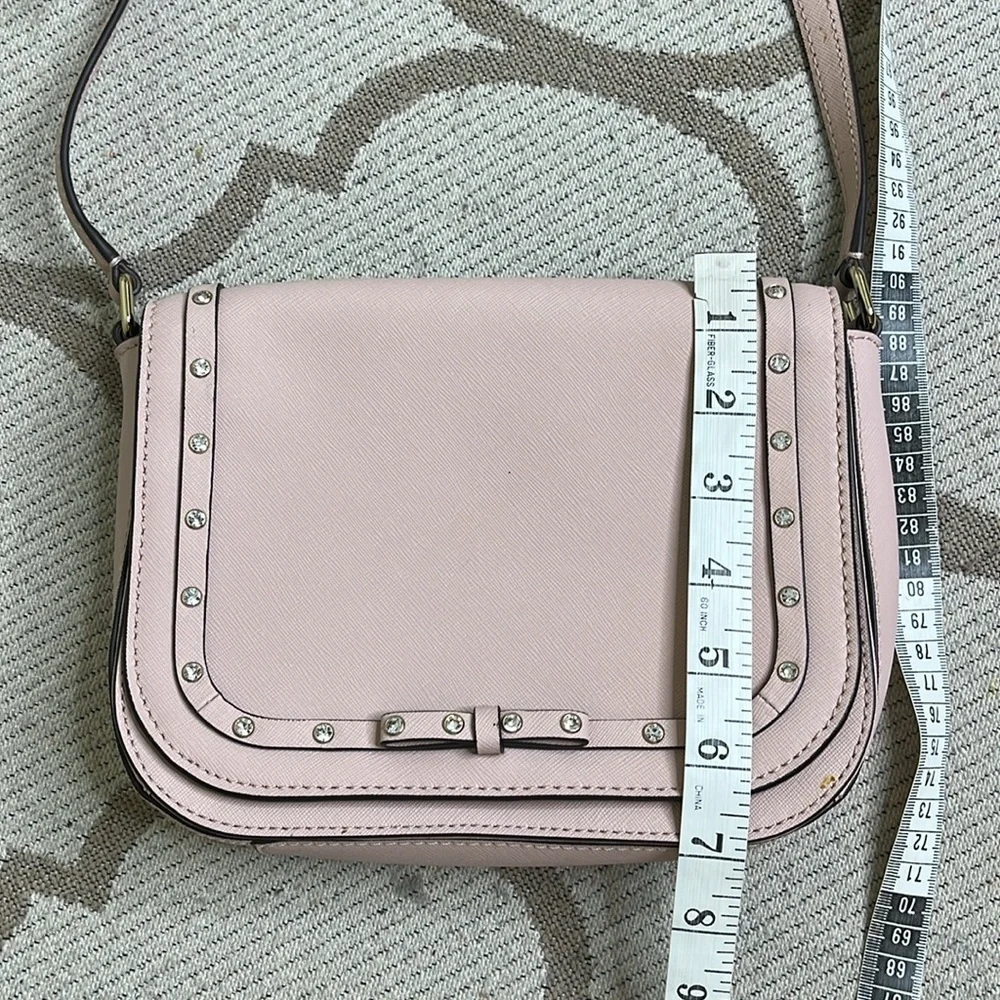 Kate Spade Laurel Way Jeweled Large Carsen Warm Vellum Crossbody bag
